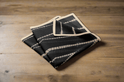 Charcoal Shibori Silk Beach Wrap Scarf-3