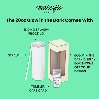 20oz Skinny Glow In The Dark, Green-3