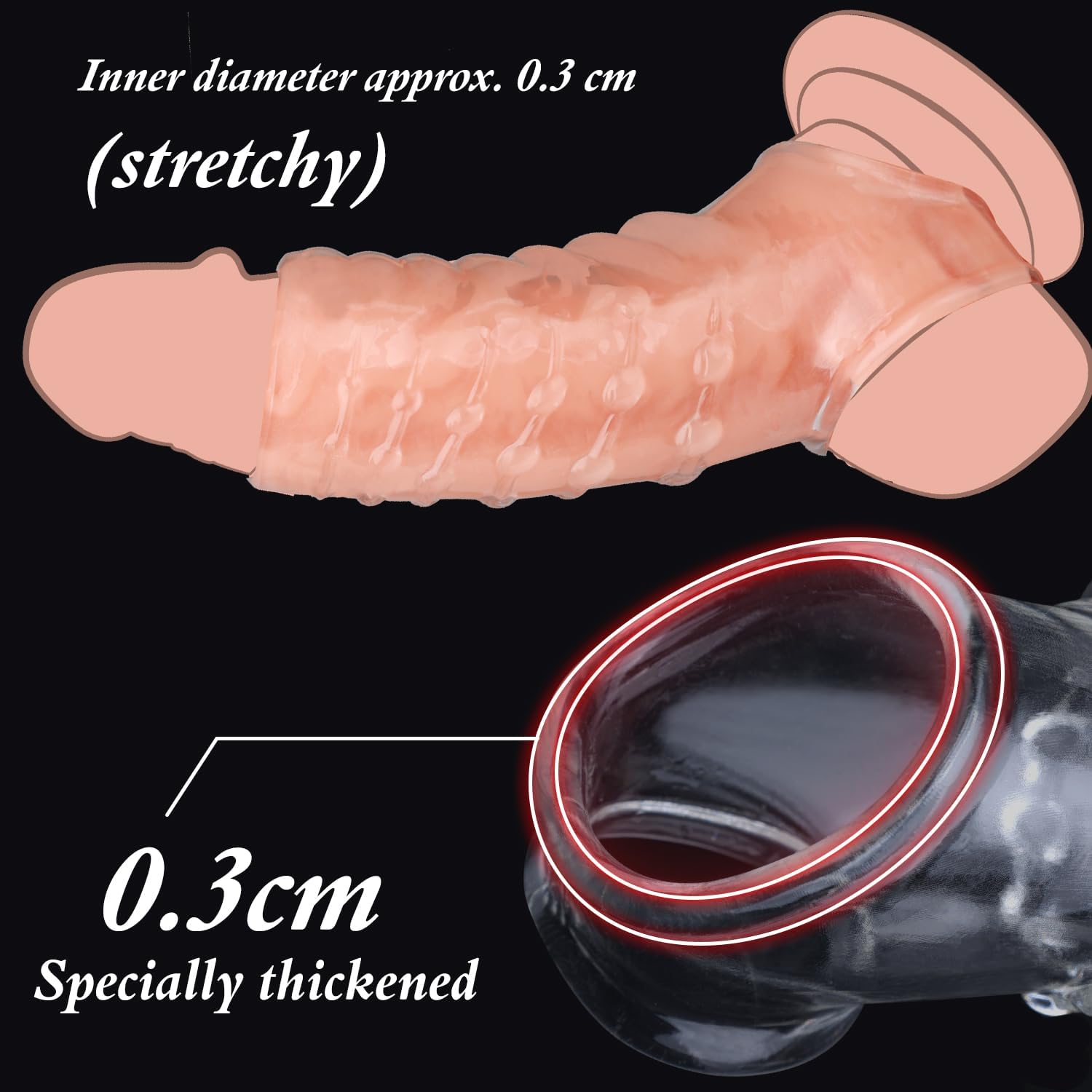 SubtleSupport Sensation Max Penis Sleeve Set-4