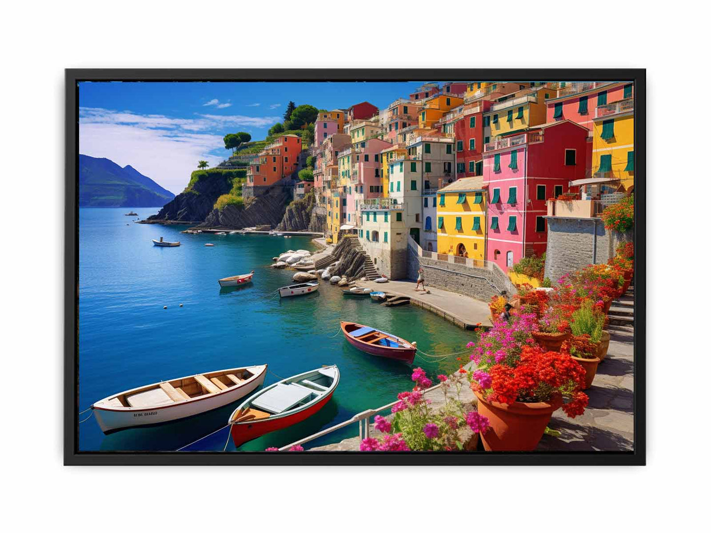 Cinque Terre in Italy Canvas Art Print-4
