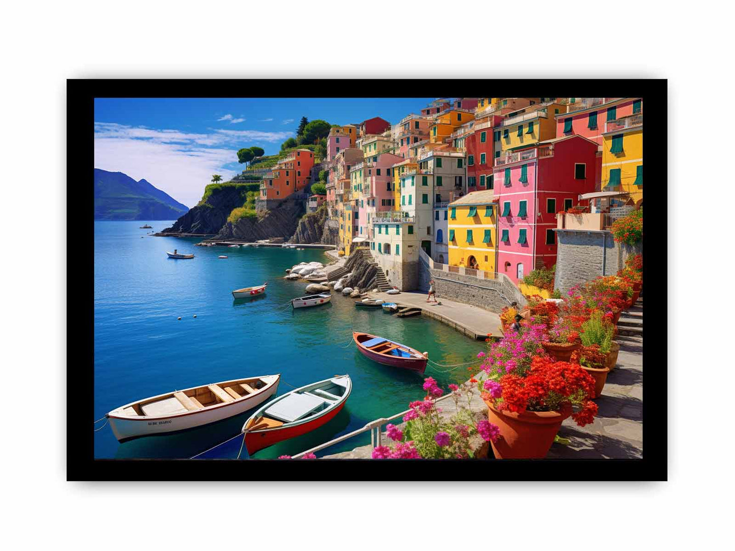 Cinque Terre in Italy Canvas Art Print-7