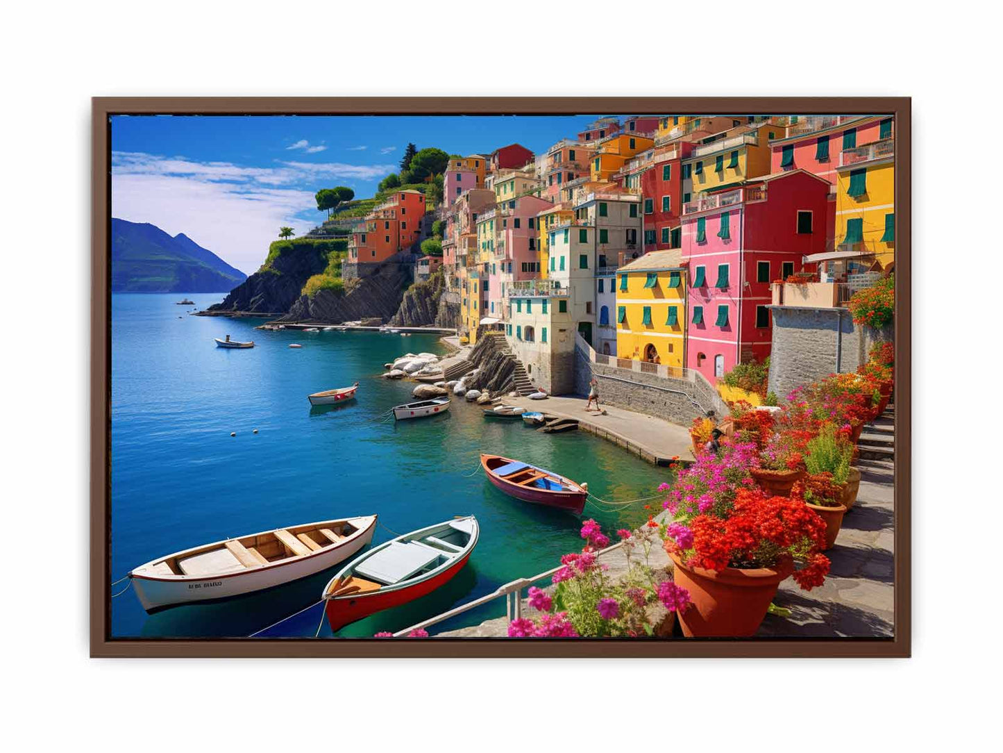 Cinque Terre in Italy Canvas Art Print-6