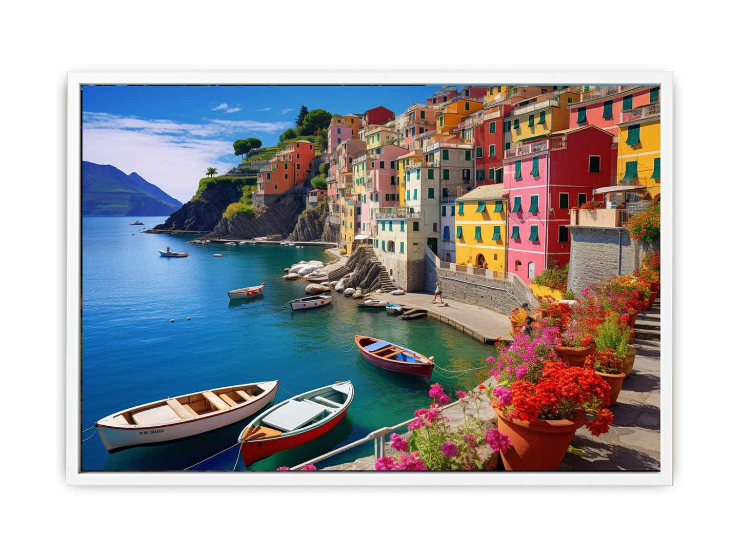 Cinque Terre in Italy Canvas Art Print-5