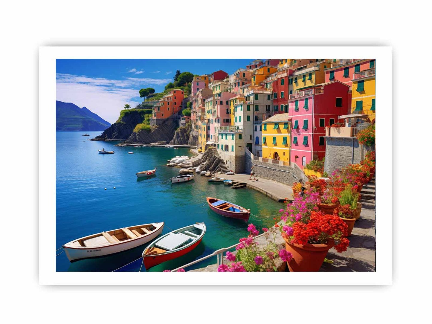 Cinque Terre in Italy Canvas Art Print-8