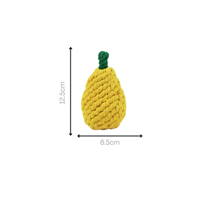 Handmade Pear Rope Toy-3