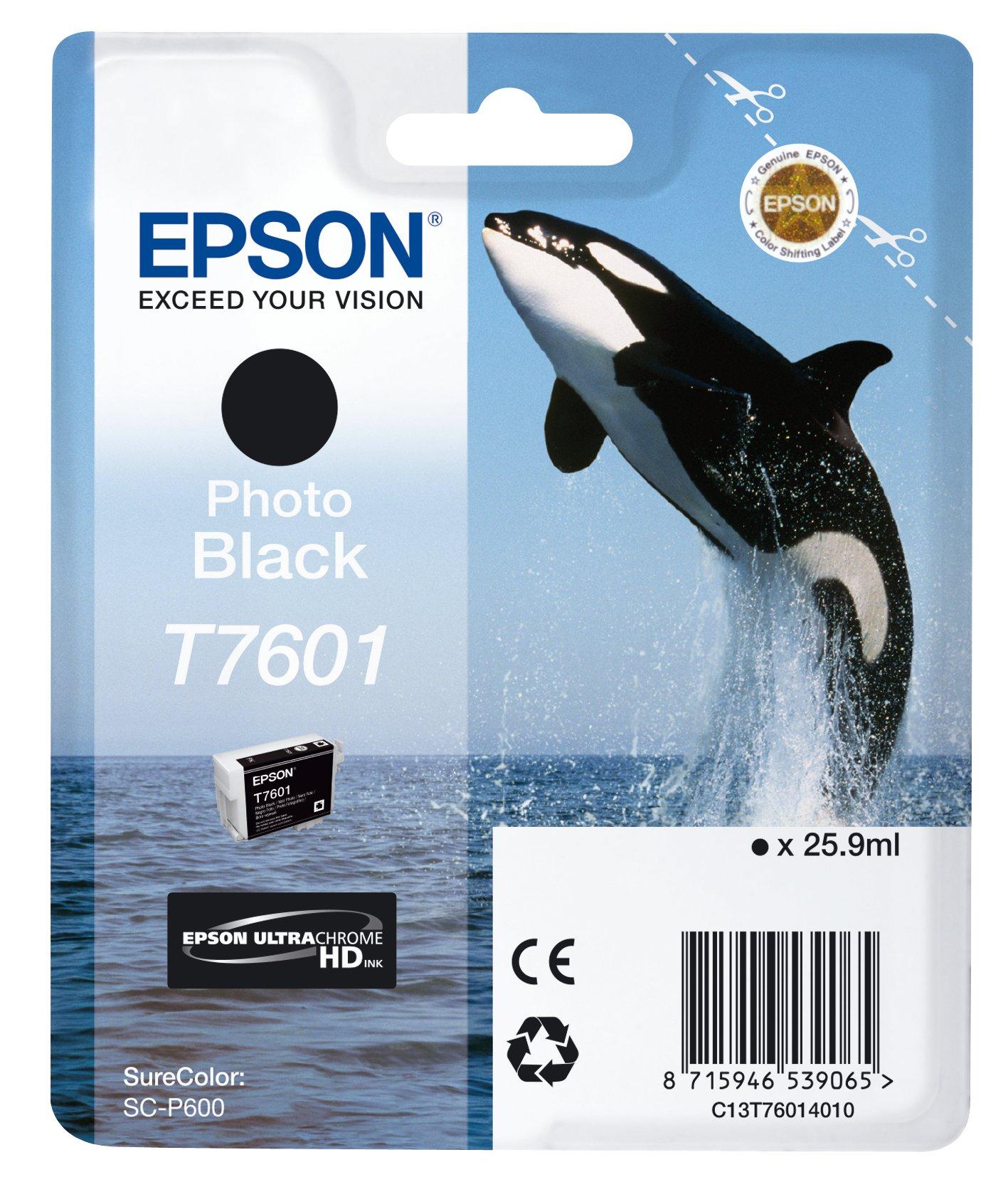 Epson Whale T7601 Photo Black Ink Cartridge-0