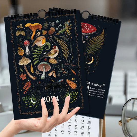 Dark Forest Lunar Calendar 2024 Wall Calendar