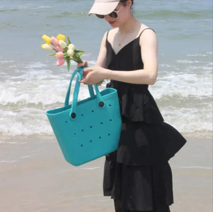 Customizable EVA Button Tote Bag