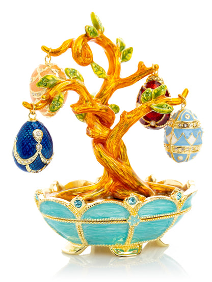 Faberge Egg Pendant Necklaces Tree-4