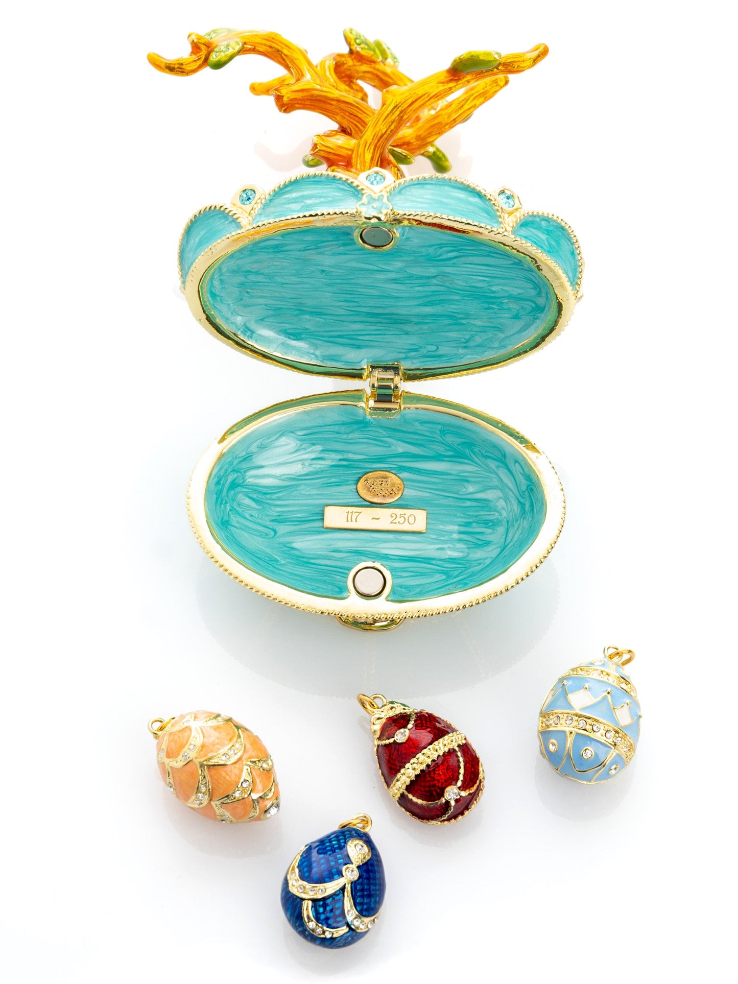 Faberge Egg Pendant Necklaces Tree-3