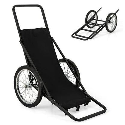 550 LBS Folding Deer Game Cart with Polyester Liner for Hunting-4