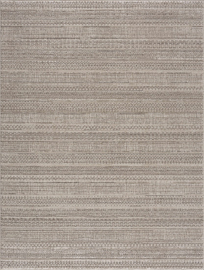 Nate Beige Tribal High Pile Carpet-1