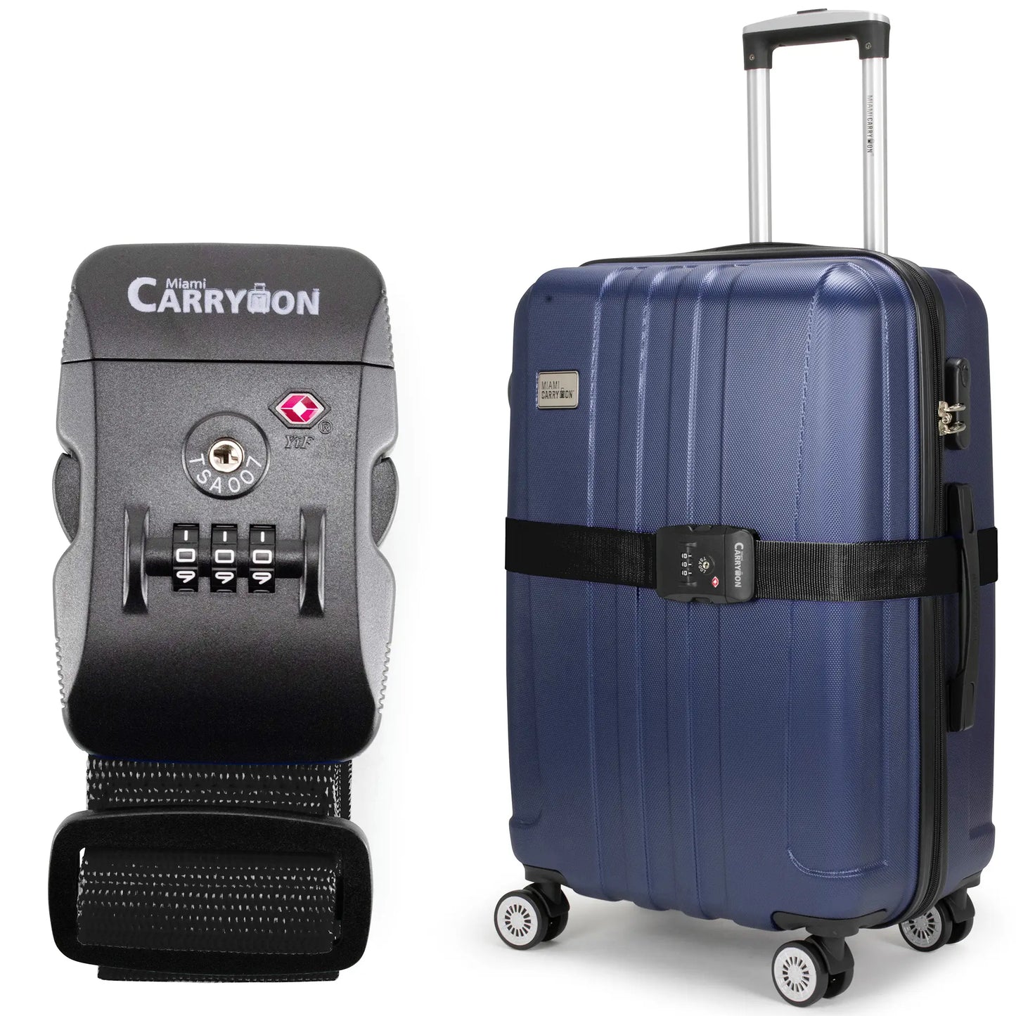 Adjustable TSA Approved Combination Lock Luggage Strap-0