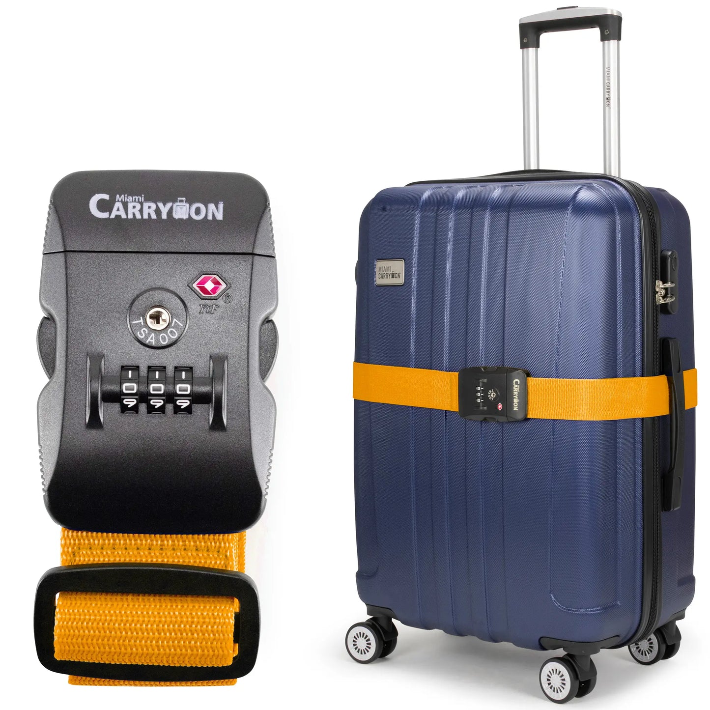 Adjustable TSA Approved Combination Lock Luggage Strap-6