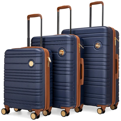 Brickell 3 Piece Expandable Retro Luggage Set-5
