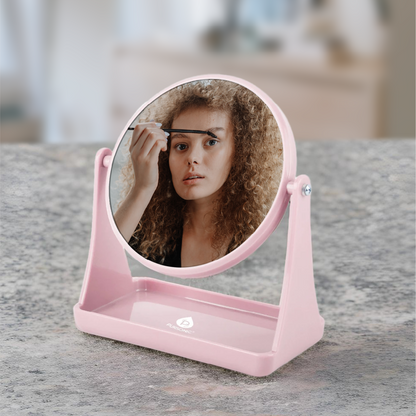 Dual Side Mirror With Organizer Tray-4