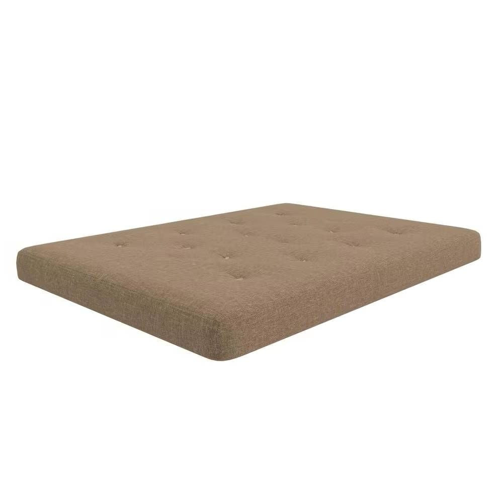 Full size 6-inch Thick Innerspring Futon Mattress in Tan-2