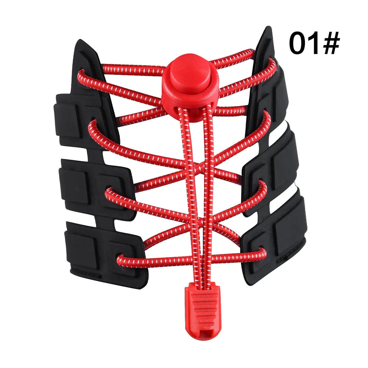 Kids No-Tie Shoelace Clips with Elastic Bands