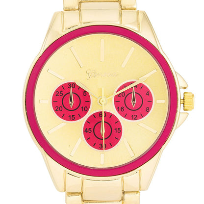 Chrono Gold Metal Watch (1)-0