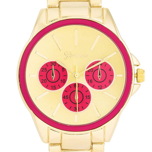 Chrono Gold Metal Watch (1)-0