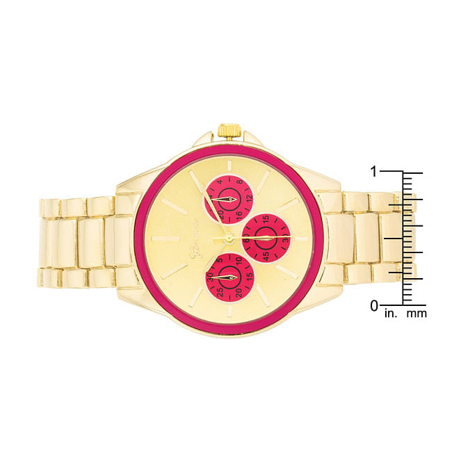 Chrono Gold Metal Watch (1)-2