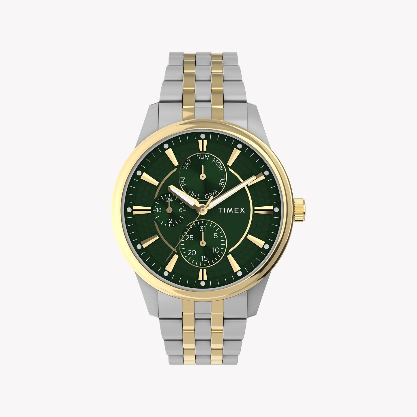 Chicago Multi 45mm Two-Tone Case Green Dial Bracelet TW2Y21400-0