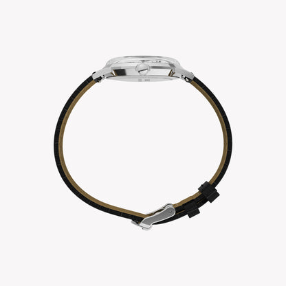 Marlin 34mm SST Case Black Strap Silver Dial Watch TW2Y37600 | Men's Luxury Timepiece-1