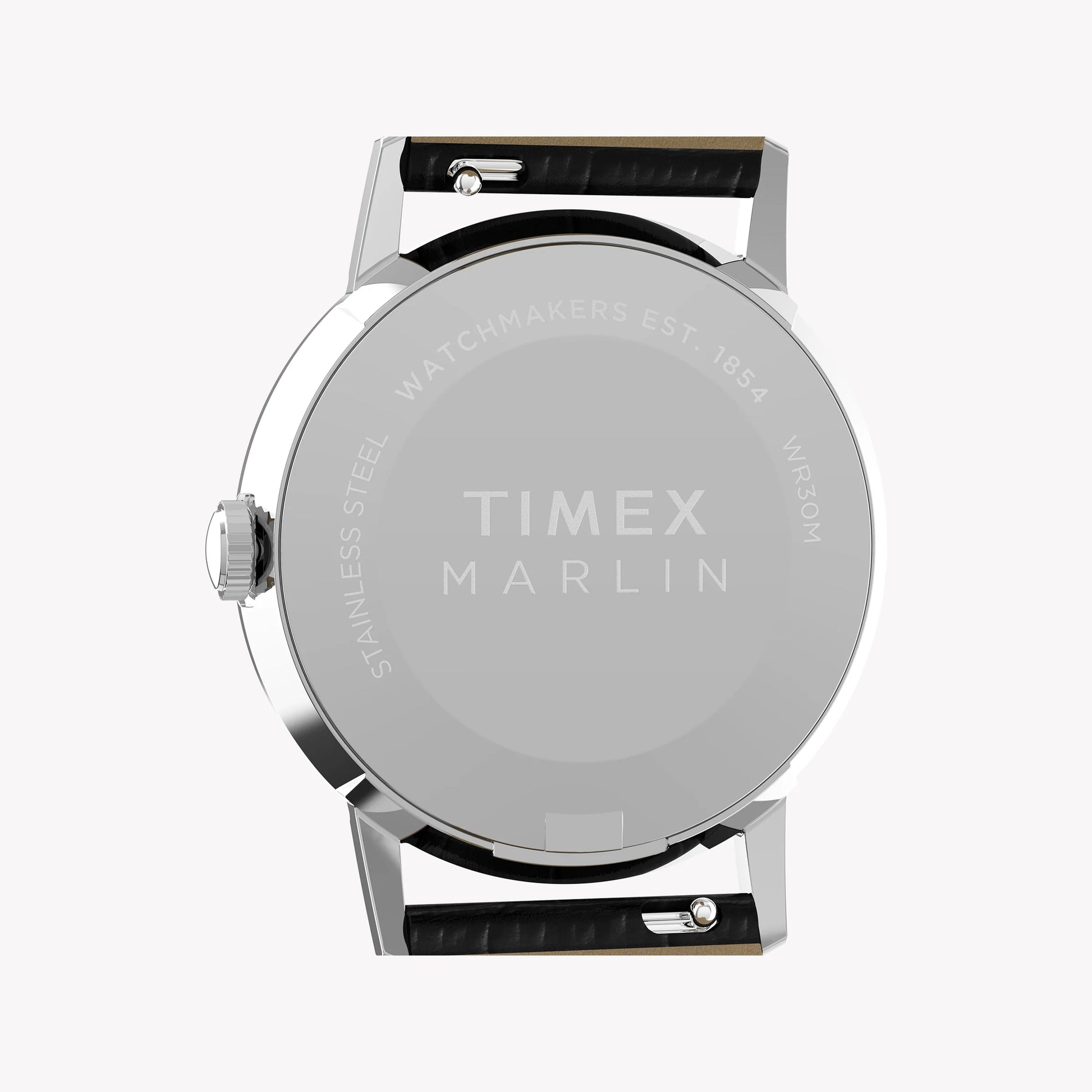Marlin 34mm SST Case Black Strap Silver Dial Watch TW2Y37600 | Men's Luxury Timepiece-3