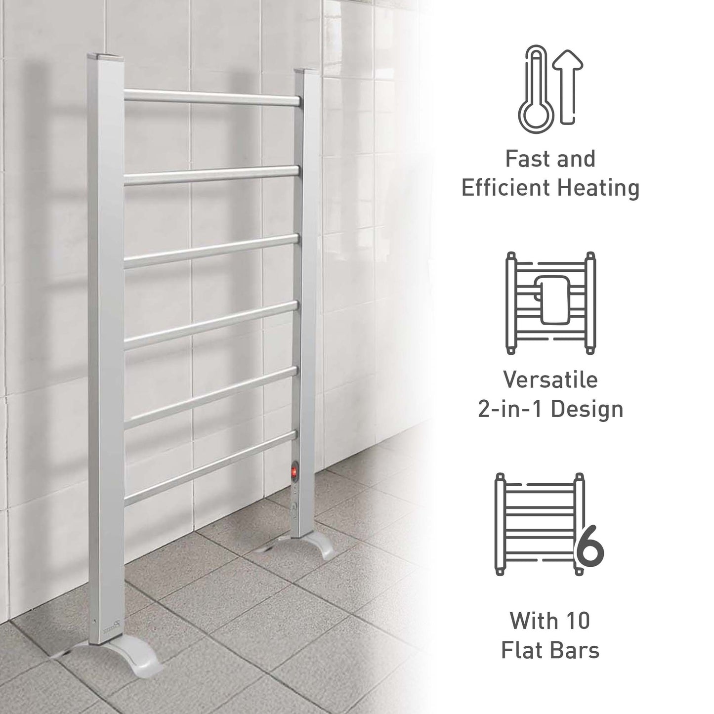 6-Bar Electric Towel Warmer-1