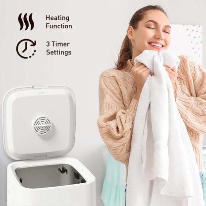 Bathroom Essential Set: Luxury Towel Warmer Bucket, Digital Scale, and Bamboo Bath Body Brush-3
