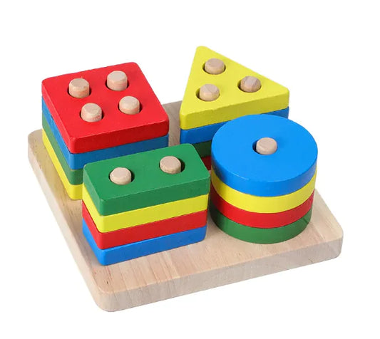 Rainbow Rattle Blocks