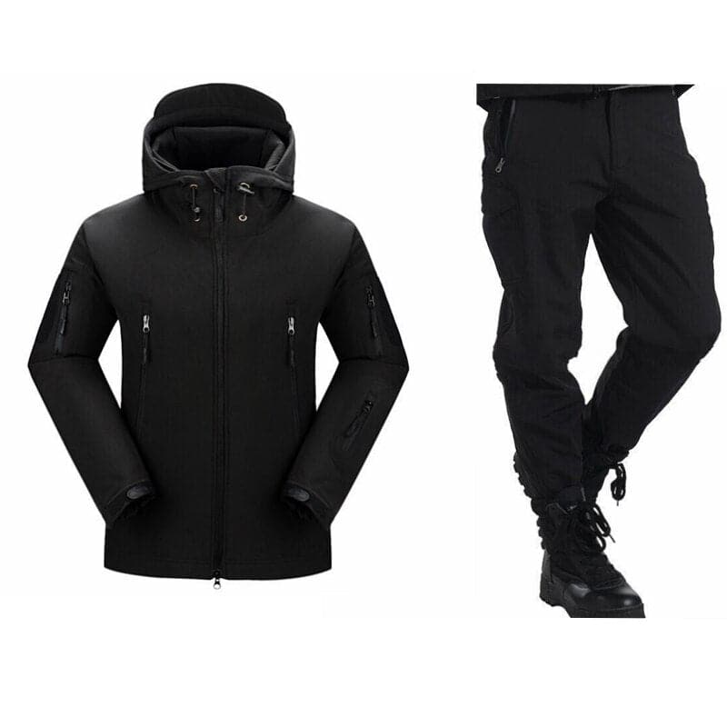 Hiking Fishing Python Softshell Fleece Lined Tactical Suit-5