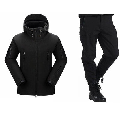 Hiking Fishing Python Softshell Fleece Lined Tactical Suit-5
