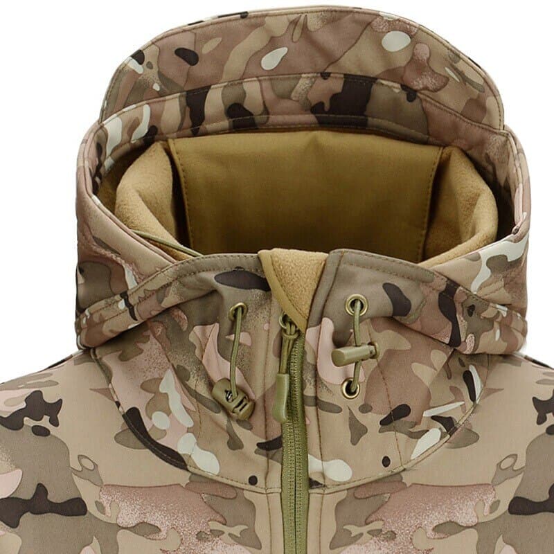 Hiking Fishing Python Softshell Fleece Lined Tactical Suit-3