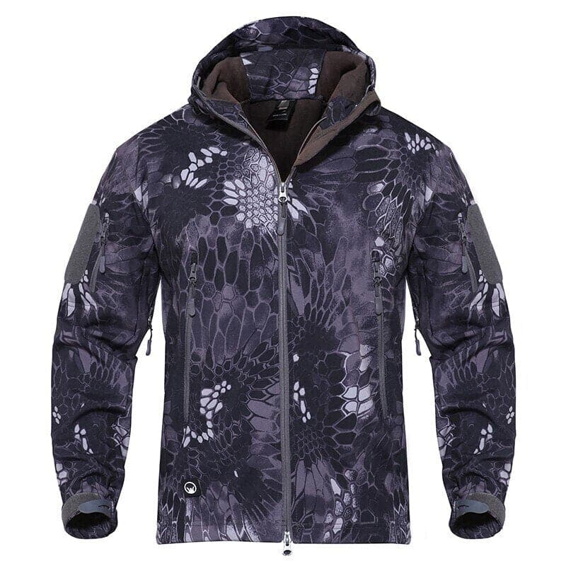 Hiking Fishing Python Softshell Fleece Lined Tactical Suit-2