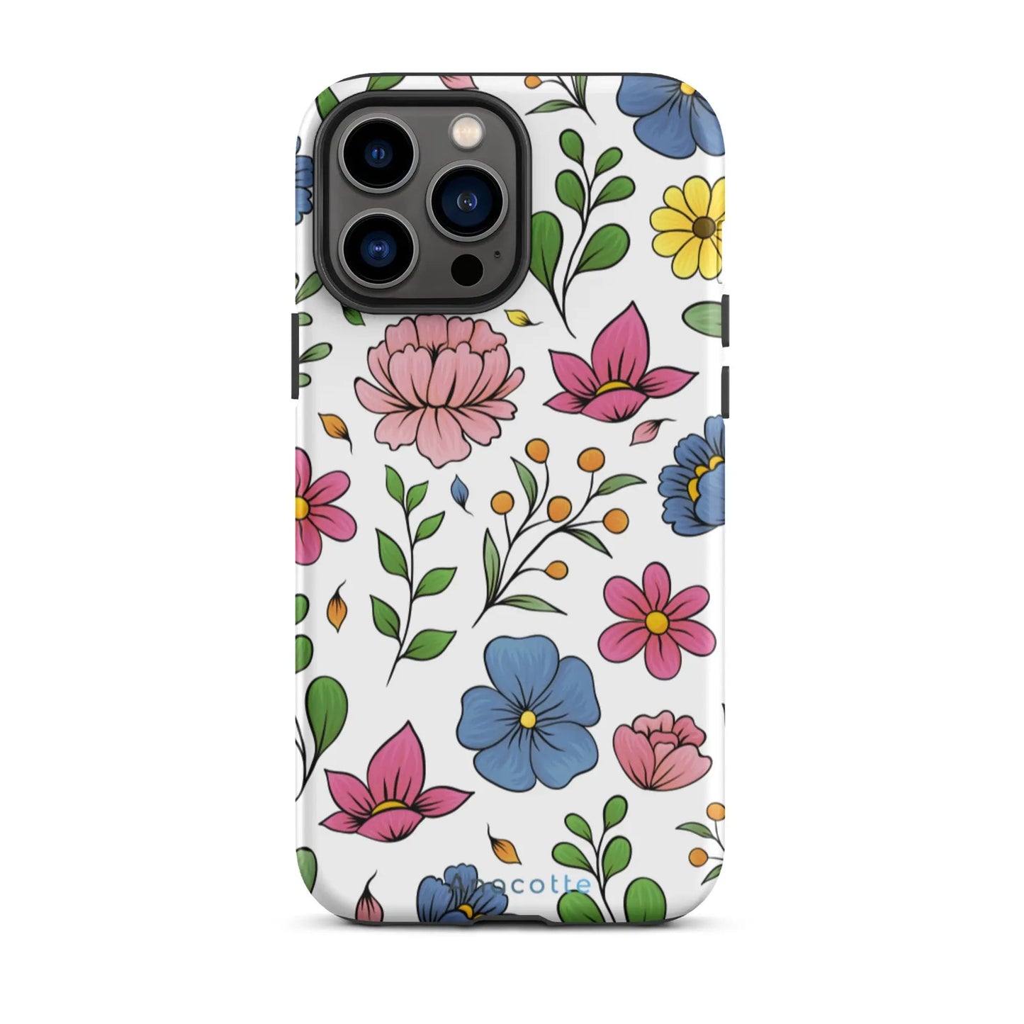 Anacotte Impulsive Art Floral iPhone case-0