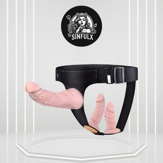 TrinityVibe Triple Dildo Strap-On-0