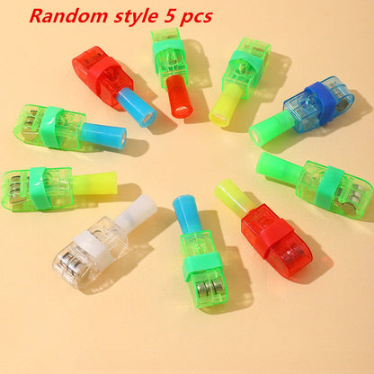 5db ujjlámpák, rajzfilm vetítőlámpák különféle mintákkal és színekkel,-7