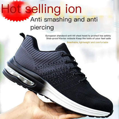 Men's Safety Work Shoes - Anti-Puncture & Slip-Resistant
