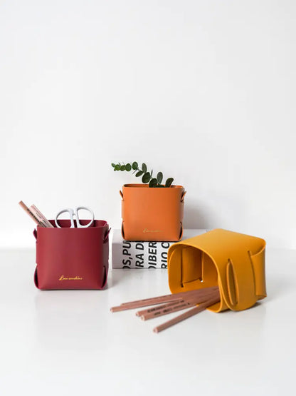 Desktop Storage Basket for Pens, Earphones, and Cosmetics