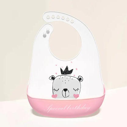 3D Baby Waterproof Silicone Bib for Feeding Kids