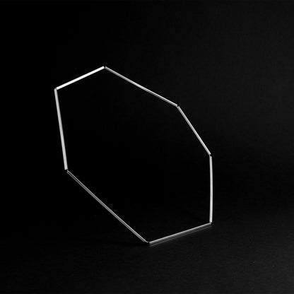 BLACK STAR Necklace – Geometric Futuristic Silver Necklace-0