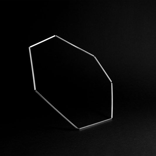 BLACK STAR Necklace – Geometric Futuristic Silver Necklace-0