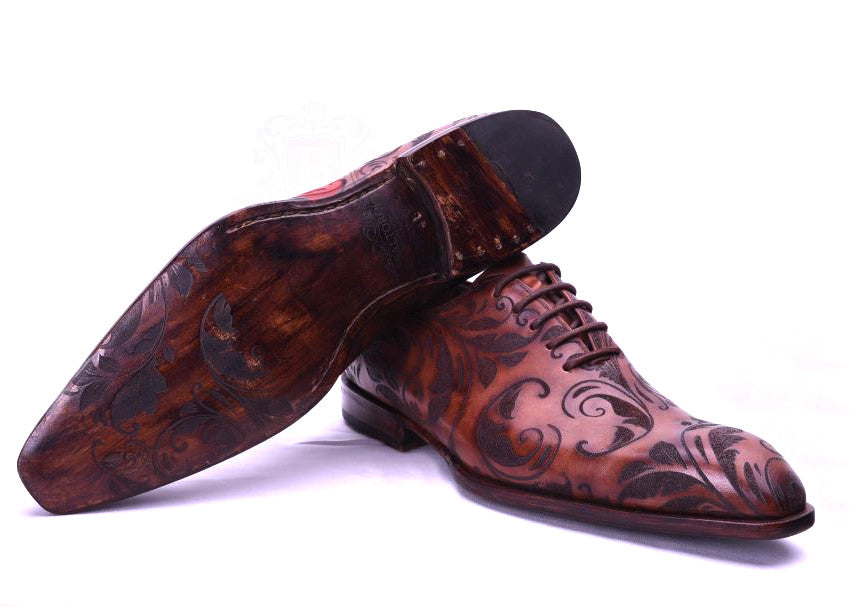 Floral - Men's Oxford Dress Shoes-2