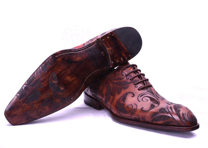 Floral - Men's Oxford Dress Shoes-2