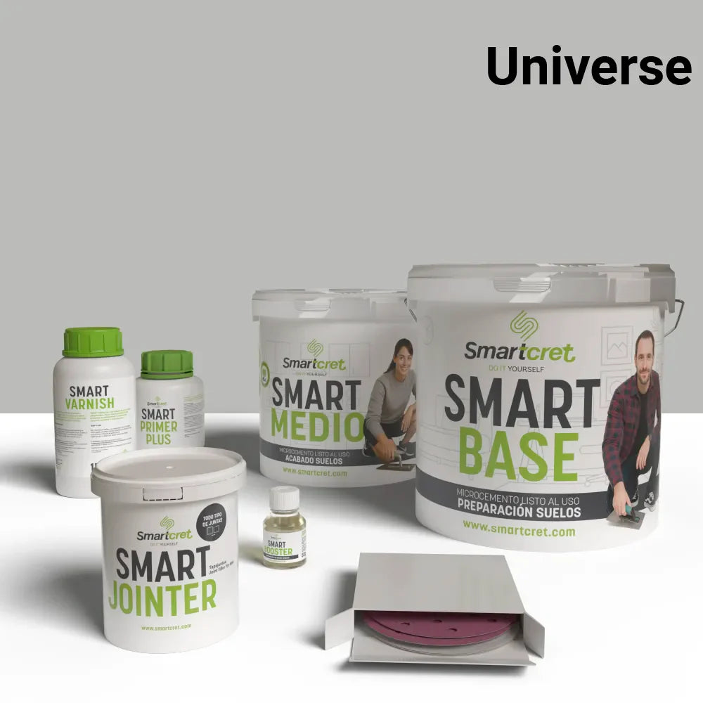 Kit de microcemento para suelos de cocina con azulejos de 4m²-8