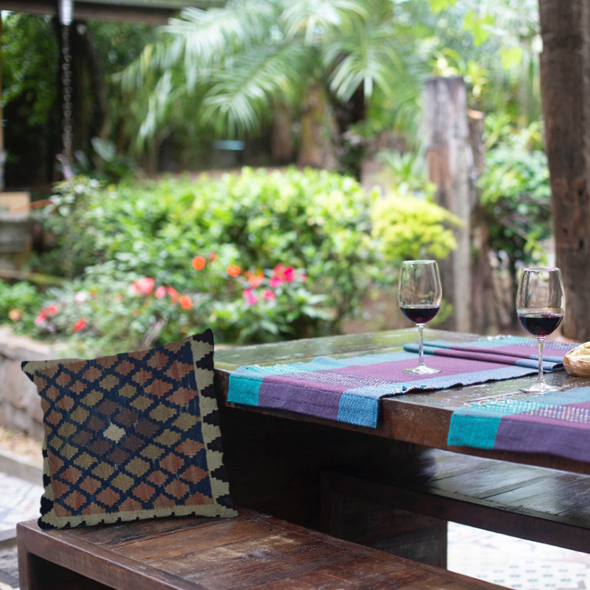 Kilim -Handwoven- Mirage- Cushion- Cover