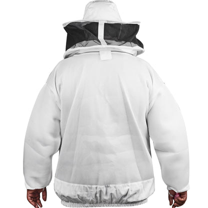 Beekeeping Bee Jacket 2 Layer Mesh Round Head Ultra Light Jacket Protective Equipment-3