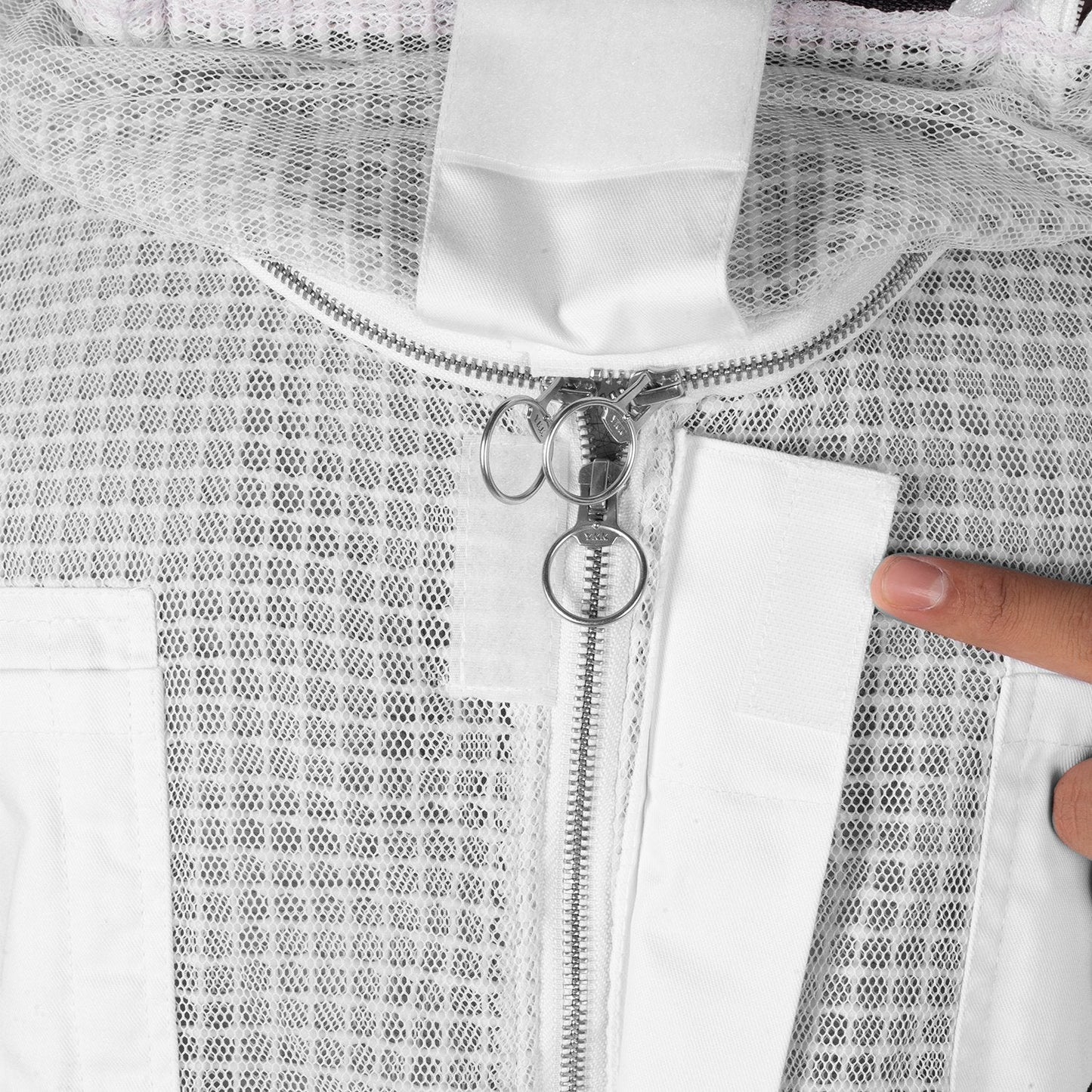 Beekeeping Starter Kit For Beekeepers With OZ Bee Premium 3 Layer Mesh Ventilated Round Head Suit Protective Gear-1