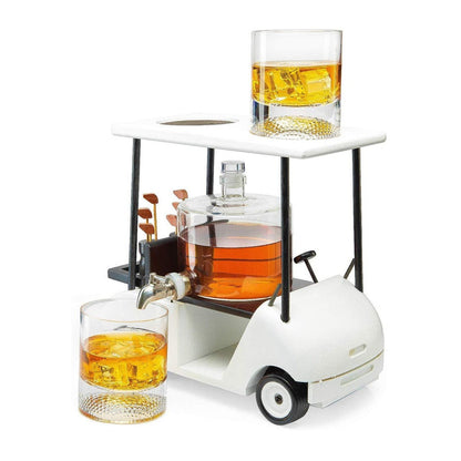Golf Decanter Whiskey Decanter and Whiskey Glasses-3